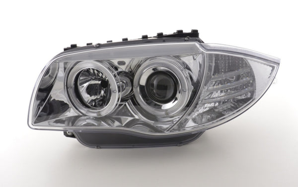 FK Pair LED DRL Angel Projector headlights BMW 1-series E87 E81 E82 E88 04+ LHD