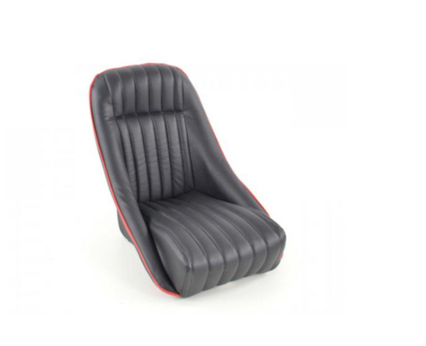 FK Pair Black Red Piping Classic Car Retro Speedster car Bucket Seats NO Rails