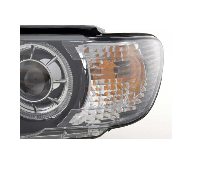 FK LED DRL Projector Angel Eye headlights BMW X5 E53 00-03 BLACK XENON RHD & LHD