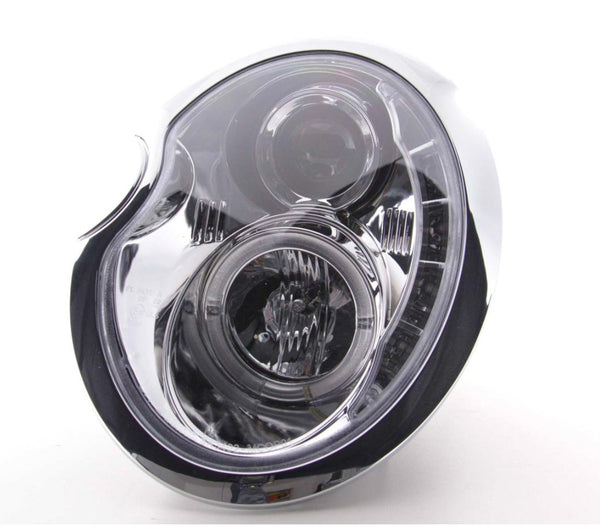 FK Pair LED DRL Halo Ring headlights BMW Mini Cooper S JCW R50 01-06 chrome LHD