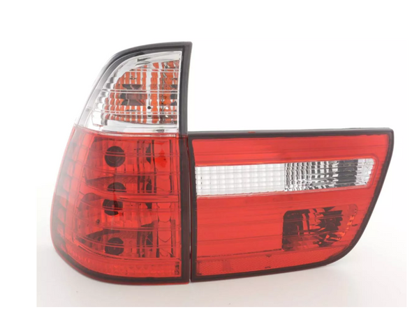 FK Pair LED REAR LIGHTS BMW X5 E53 Z33 98-03 red / white LHD