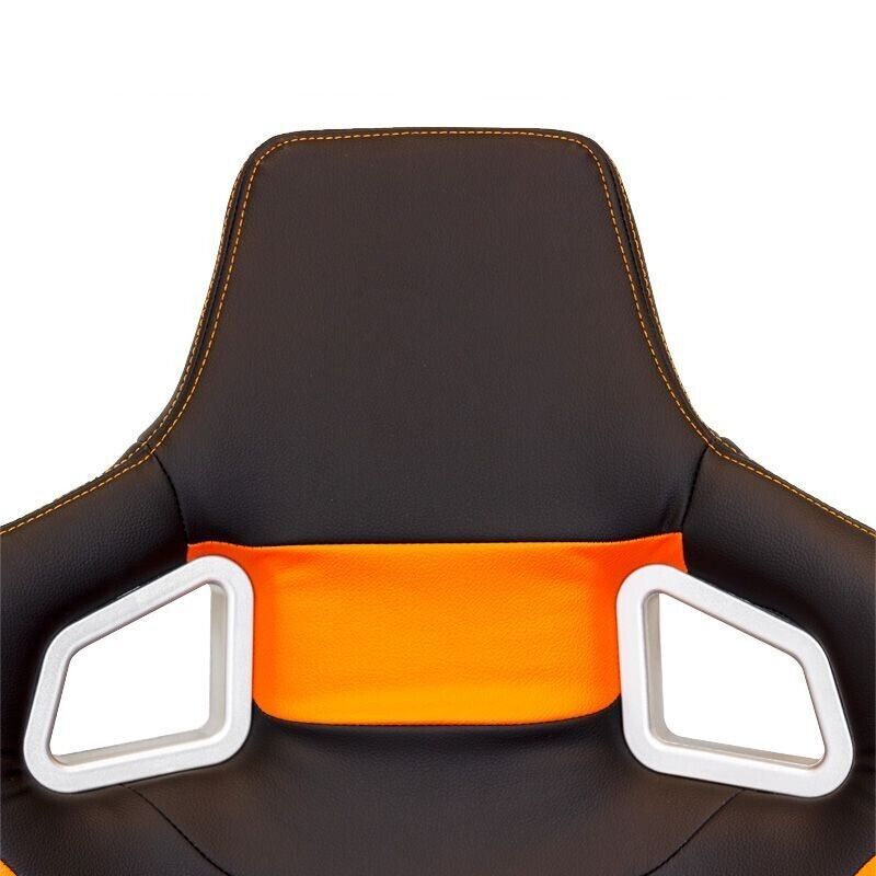 Auto-Style RS6-2 x1 Universal Car Van 4x4 Motorhome Bucket Seat Matt Black Orange +slides