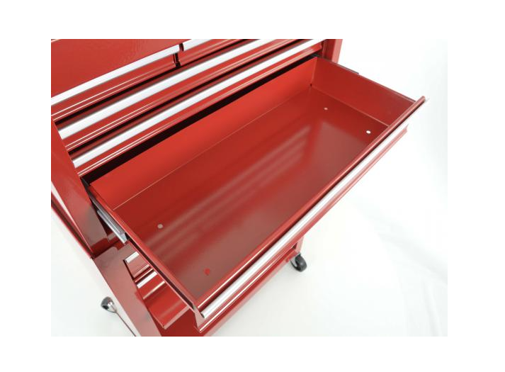 FK Mechaniker Werkstatt Metall Trolley Set Werkzeugkasten XL Aufbewahrungstruhe BB Schubladen rot