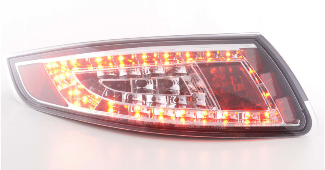 FK Pair LED DRL Lightbar Rear Lights Porsche 911 Tail 997 05-09 clear chrome LHD