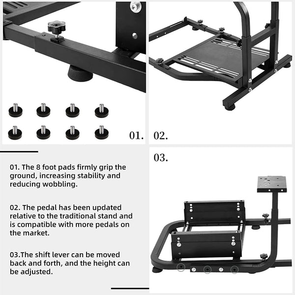 AZ Driving Game Sim Racing Frame Rig for Seat Wheel Pedals Xbox PS PC Console F1