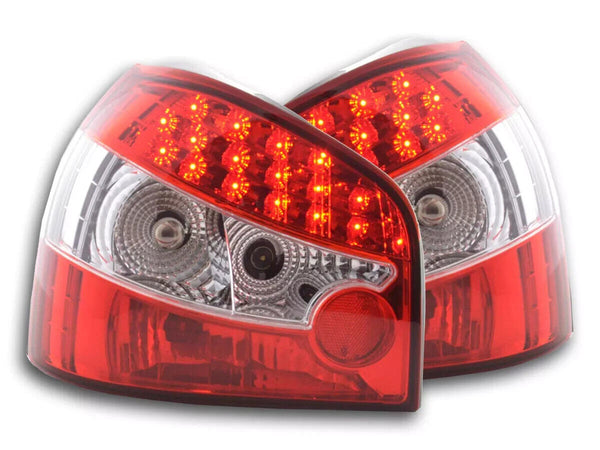 FK Pair LED DRL Lightbar Rear Lights Tail Lamps Audi A3 8L 96-04 red S3 TDi LHD