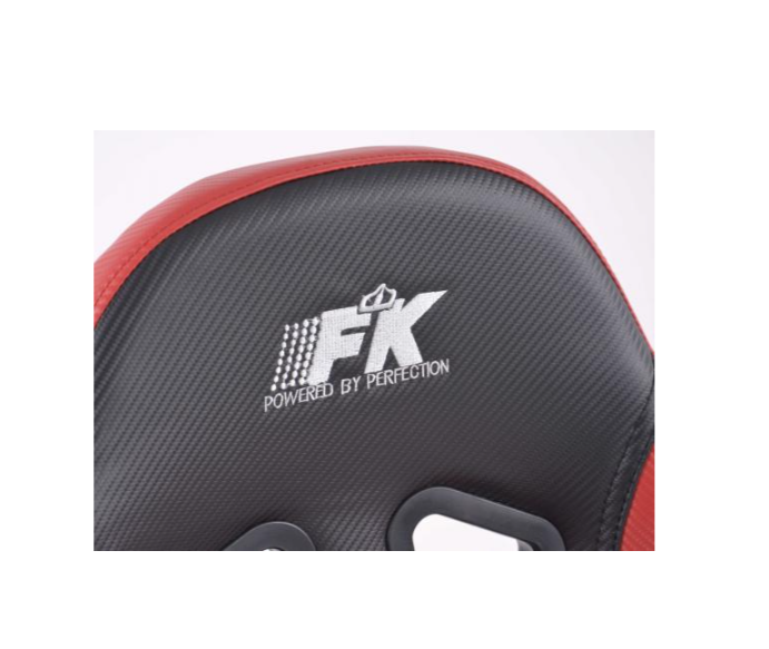 FK Universal Reclining Bucket Sports Seats - Red Carbon & Black Edition