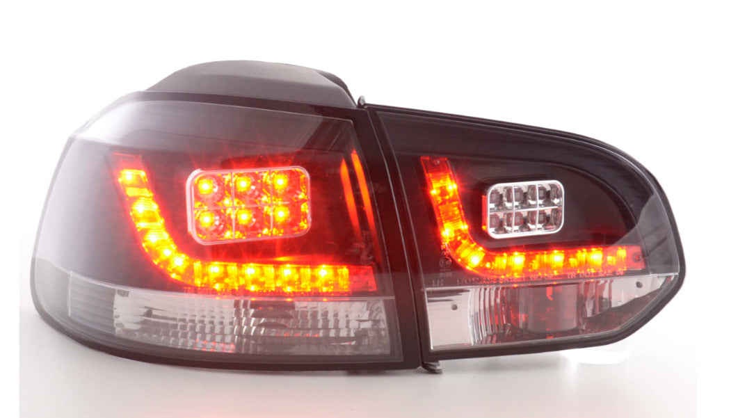 FK Pair VW GOLF MK6 MK 6 08-12 1K LED REAR LIGHTS LAMPS TAIL BLACK LHD GTI