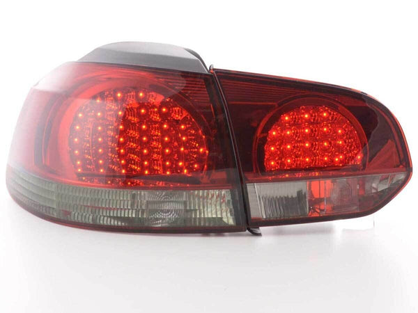 FK Set VW GOLF MK6 MK 6 08+ 1K LED REAR LIGHTS LAMPS TAIL RED & BLACK GTI LHD