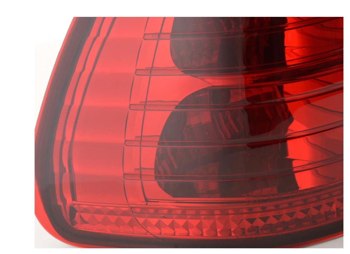 FK Pair LED REAR LIGHTS BMW X5 E53 98-03 black smoke / red LHD Plug & Play