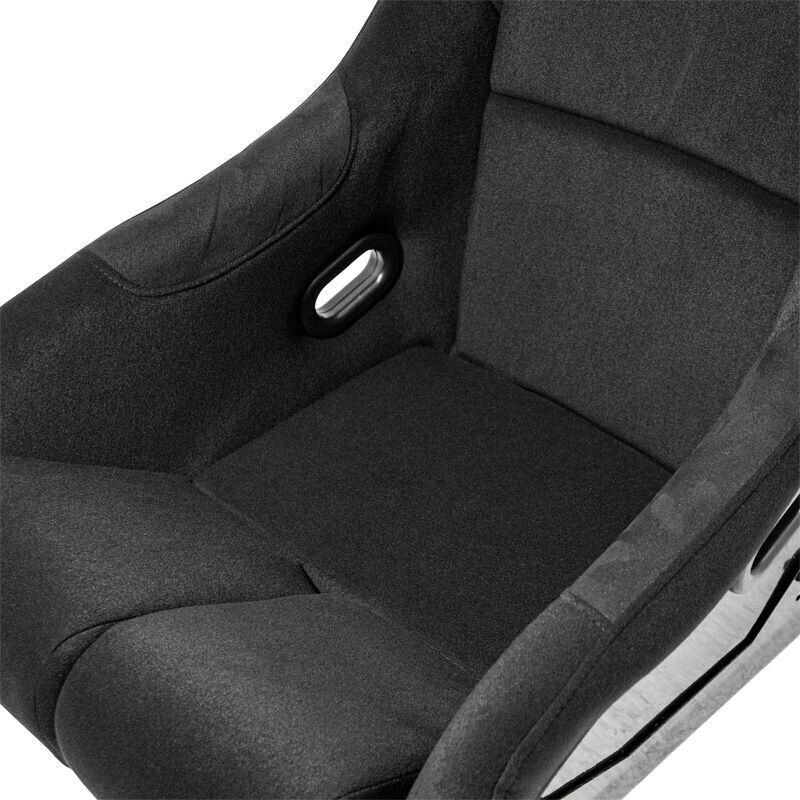 AST x2 Universal Sports Bucket Seats BS6 Race Black Fixed Back + slides