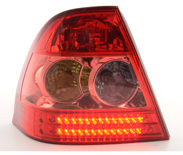 FK Pair LED DRL Lightbar REAR LIGHTS Toyota Corolla notchback E12 02-04 red LHD