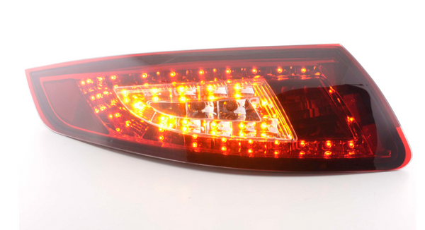 FK Pair LED DRL Lightbar Rear Lights Tail Lamps Porsche 911 997 05-09 red clear edition GT LHD