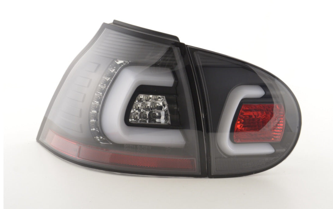 FK Pair LED Rear Lights Lightbar VW Golf 5 MK5 03-08 Black 1K LHD Smoke OBC comp