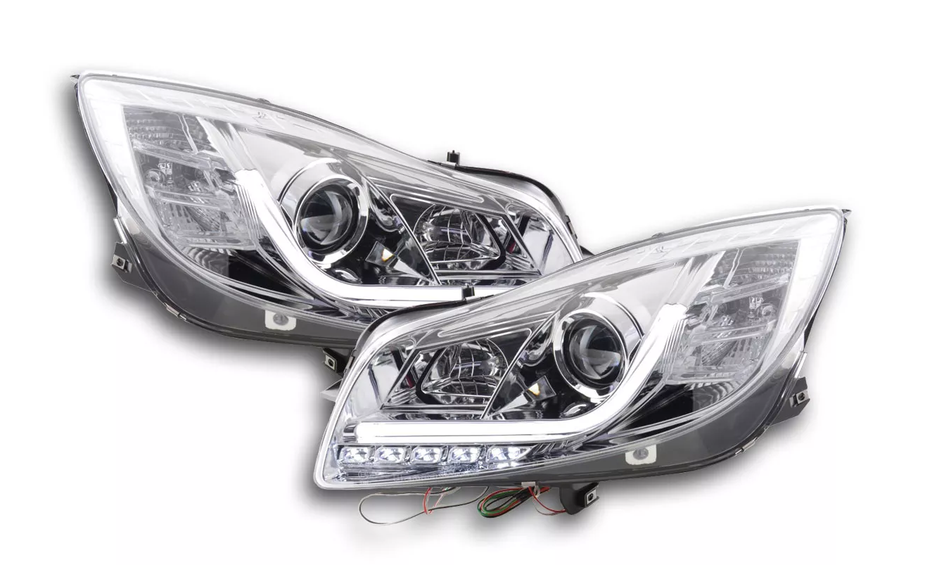 FK Opel Insignia 08–13 LED DRL Devil Eye Projektorscheinwerfer Plug &amp; Play LHD