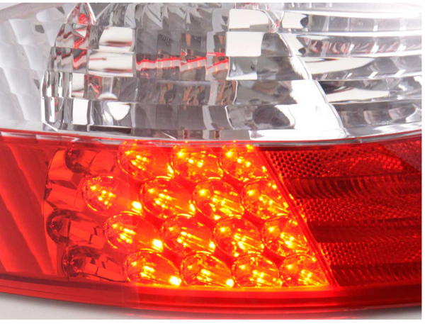 FK Paar LED-Lichtleiste DRL Rückleuchten Porsche Boxster 986 1996–2004, klares Rot, LHD