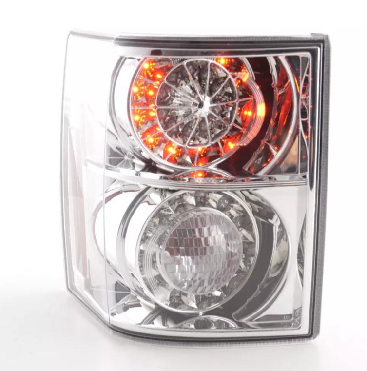 FK Pair Land Rover Range Rover Sport 3 MK3 02-05 Chrome LED REAR LIGHTS LHD