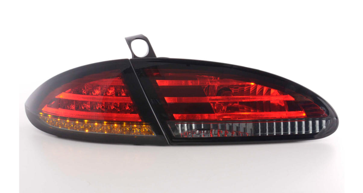 FK Pair LED Rear Lights Lightbar Seat Leon 2 MK2 1P BJ 05-09 Lightbar Black LHD