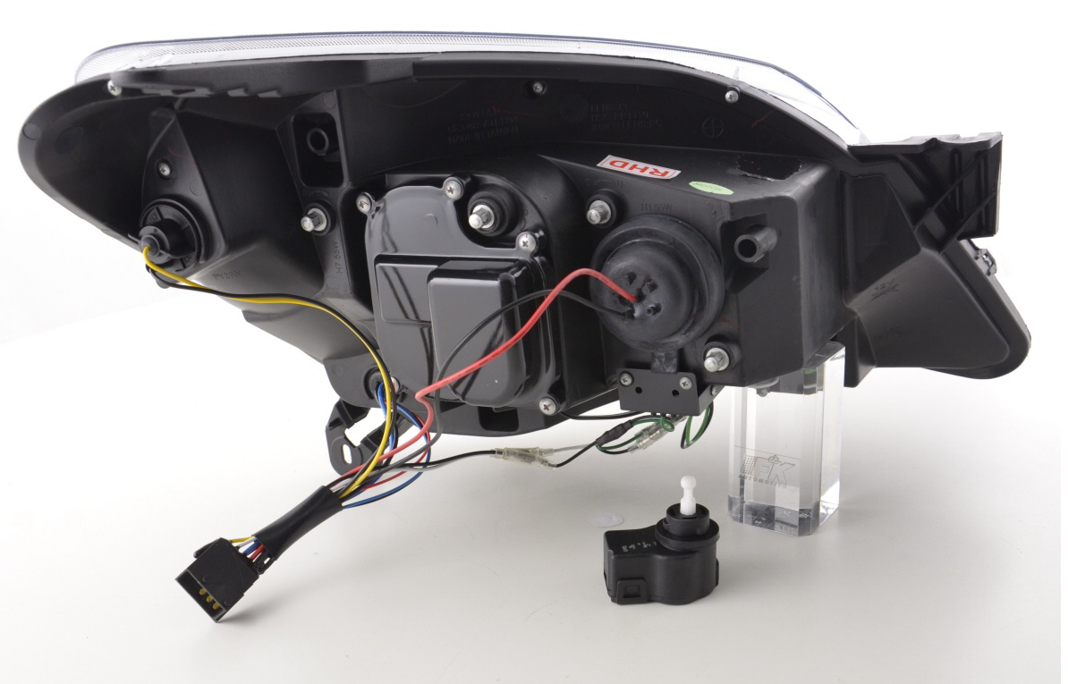 FK Paar LED DRL Projektorscheinwerfer Opel Astra H 04-10 schwarz RHD Plug &amp; Play