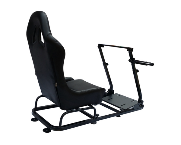 Fahrspiel-Klappstuhl, Sim-Racing-Sitz und Rahmen, Syn-Leder-Gaming-Rad-Rig