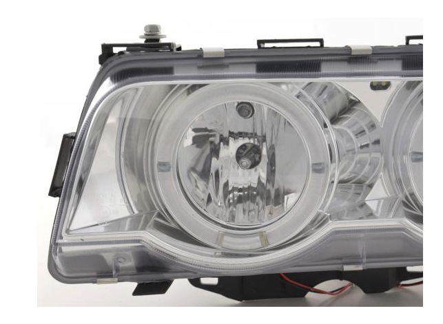 FK Pair LED DRL Xenon Projector headlights BMW 7-series E38 99-02 chrome LHD