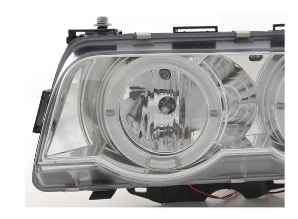 FK Paar LED DRL Xenon Projektorscheinwerfer BMW 7er E38 99-02 Chrom LHD