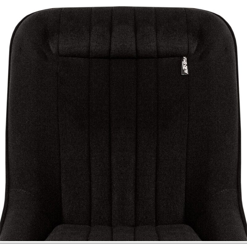 AS x2 Classic Car Retro Kit Sports Fixed Back Bucket Seats Black Fabric + slides