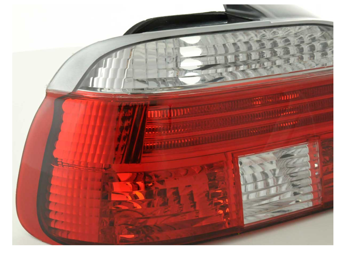 FK Pair Rear lights BMW 5-series E39 95-00 Crystal Red White M Sport LHD M5