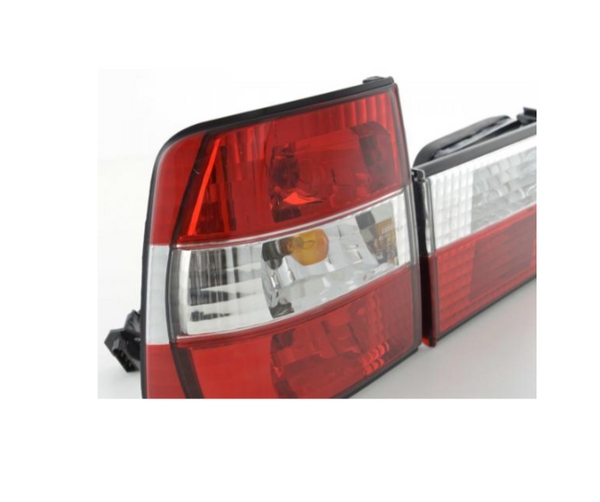 FK LED Pair Rear Lights BMW 5-Series E34 88-94 clear red LHD Tail Lamps