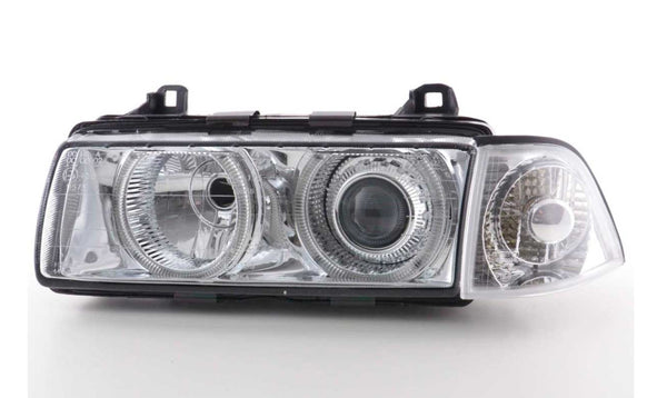 FK LED Headlights Angel Eyes Halo BMW 3-Series E36 Coupe 92-98 Xenon RHD & LHD