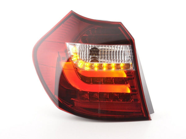 FK Set BMW 1 series E87 / E81 3/5-door. 07-11 clear red LED LIGHTBAR REAR LIGHTS