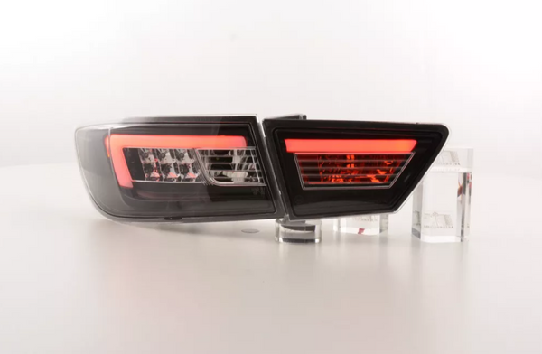 FK Set LED Lightbar DRL Rear Lights Renault Clio 4 MK4 X98 12-16 Black Smoke LHD / RHD