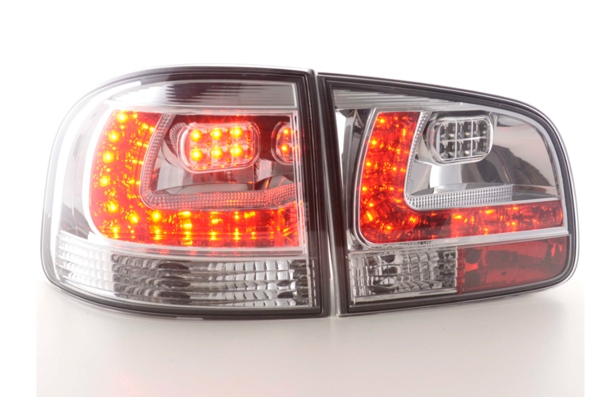 FK Pair LED DRL Rear Lights Lightbar VW Touareg 1 MK1 7L 03-09 Chrome LHDAuto &amp; Motorrad: Teile, Auto-Ersatz- &amp; -Reparaturteile, Lichter &amp; Leuchten!