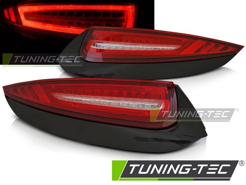 Tuning-Tec Pair LED Lightbar DRL Rear Lights PORSCHE 911 997 09-12 Clear Red LHD