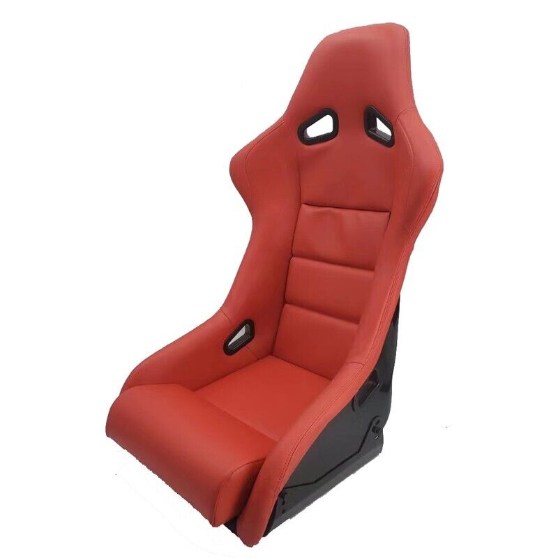 ATS x1 BS1 Universal Motorsport Bucket Seat Fixed Back Red Synthetic leather