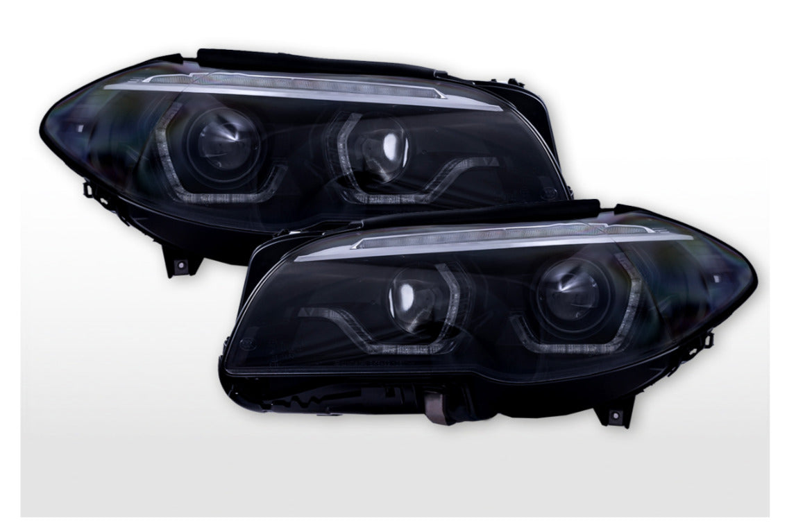 FK NEW LED DRL Lightbar Halo headlights BMW 5-series E60 E61 03-07 black LHD