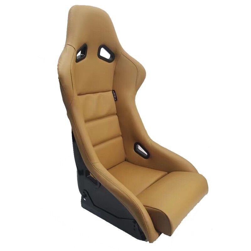 ATS x1 BS1 Universal Motorsport Bucket Seat Fixed Back Beige Synthetic leather