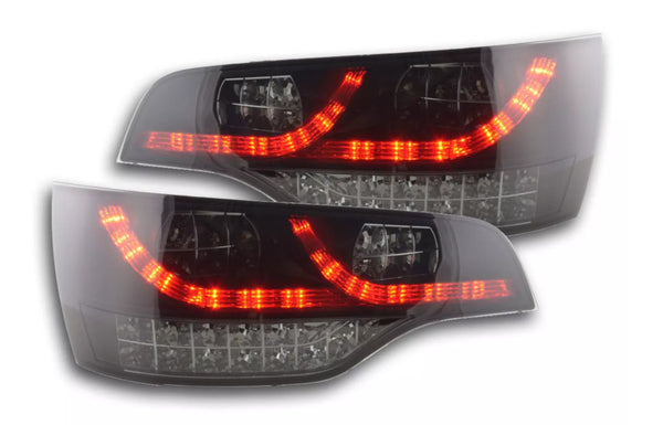 FK Pair Audi Q7 4L 05-09 Black LED DRL Lightbar REAR TAIL BACK LIGHTS Smoke LHD