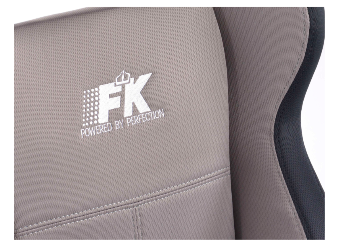 FK Pair Universal Reclining Bucket Sports Seats - Race Black & GREY Edition