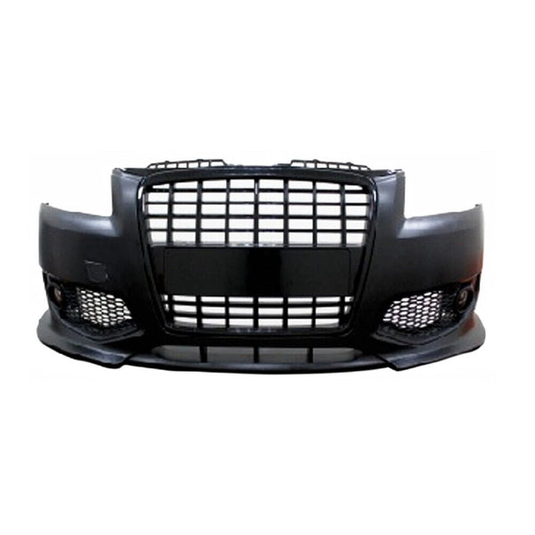 JOM Audi A3 8P 8PA S3 05-08 Front Bumper Polyp Unpainted NOT FOR PDC HCS