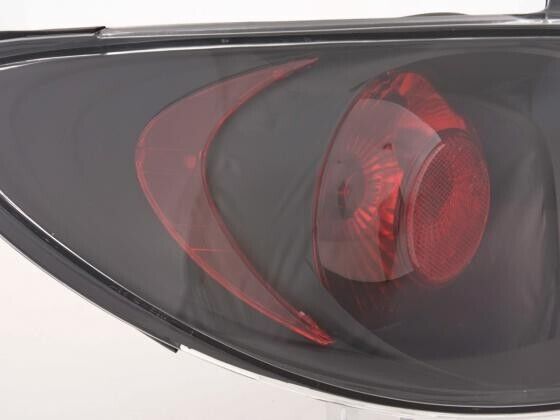 FK Pair Tail Lamps Rear Lights Peugeot 206 2 MK2 98+ black & red inc harness LHD