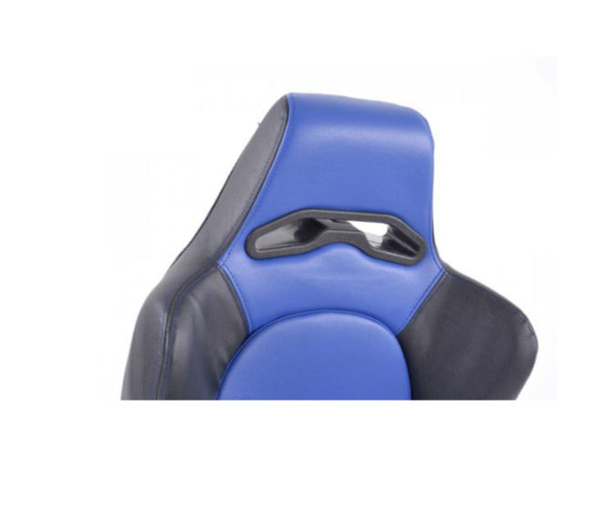 FK Pair Universal Reclining Bucket Motorsport Seats Blue on Black Edition