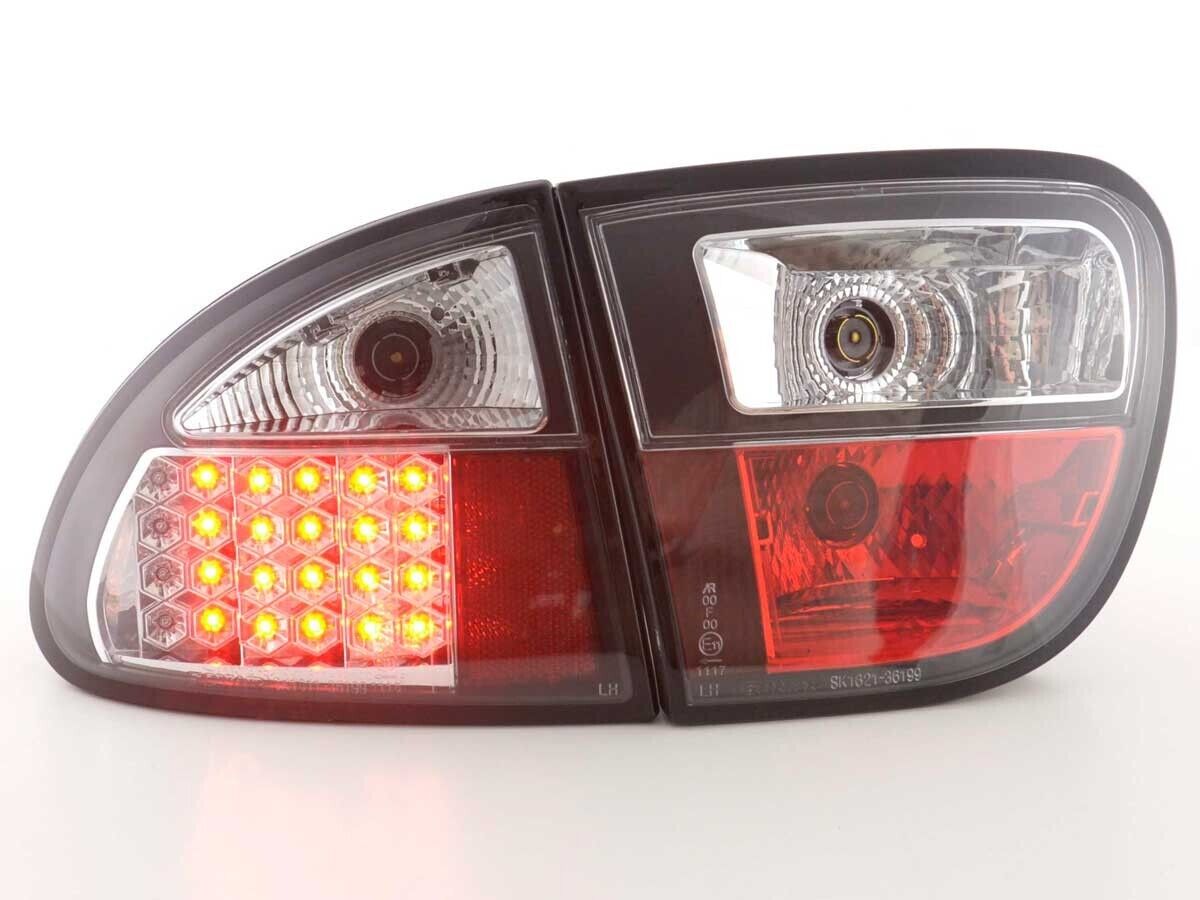 FK Set Seat Leon 1 1M 99-05 LED Lightbar DRL Rear Lights DRL Black Smoke LHD