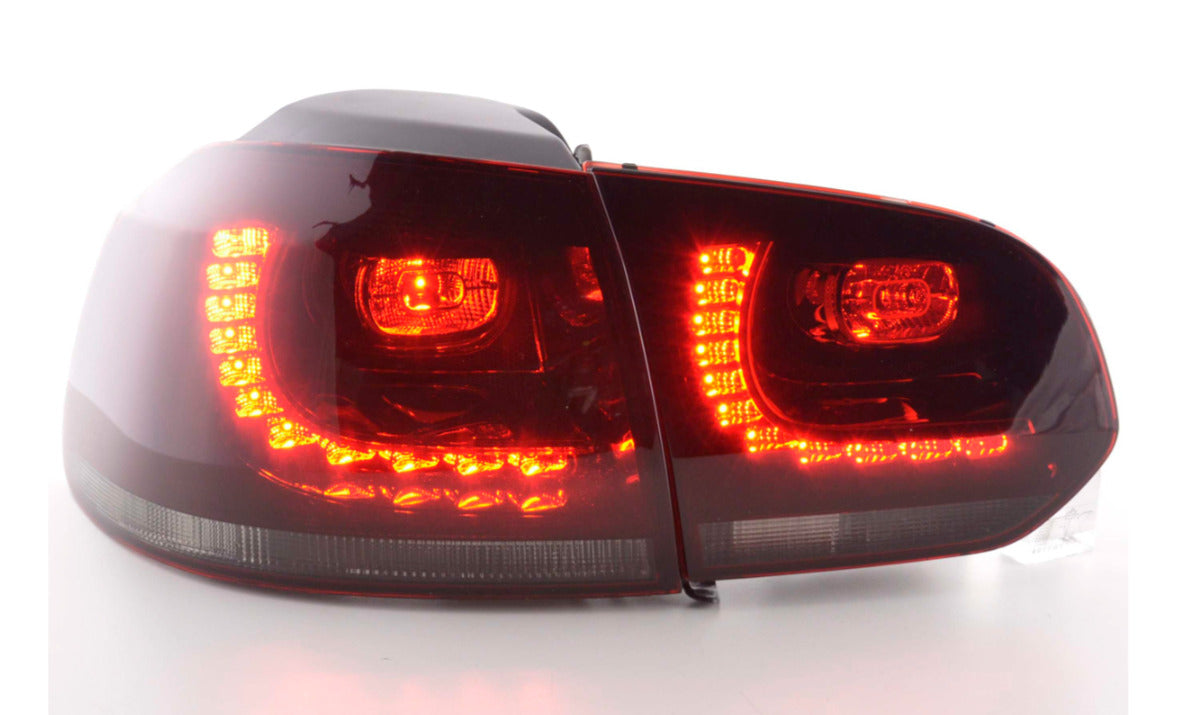 FK VW GOLF MK6 MK 6 08-12 1K LED REAR LIGHTS LAMPS TAIL BLACK LHD GTI LOOK