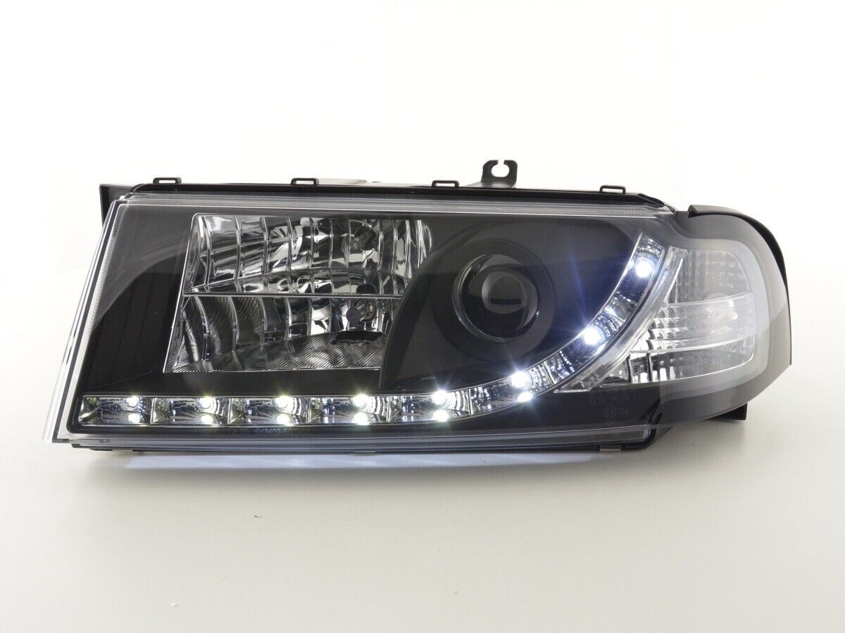 FK Pair LED DRL Lightbar Deluxe Headlights Skoda Octavia 1 MK1 1U 01-04 LHD