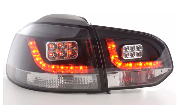 FK Pair VW GOLF MK6 MK 6 08-12 1K LED REAR LIGHTS LAMPS TAIL BLACK LHD GTI