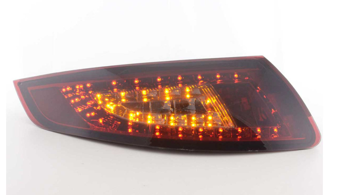 FK Paar LED DRL Ultra Rückleuchten Porsche 911 Typ 997 05-09 rot rauchschwarz LHD