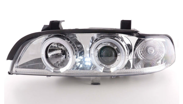 FK Pair LED DRL Projector headlights BMW 5-series E39 95-01 chrome M5 540 LHD