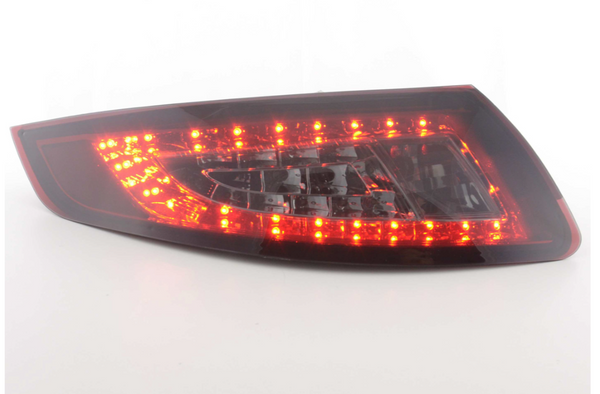 FK Pair LED DRL Lightbar Rear Lights Porsche 911 997 05-09 red black smoke GT Tail Lamps LHD