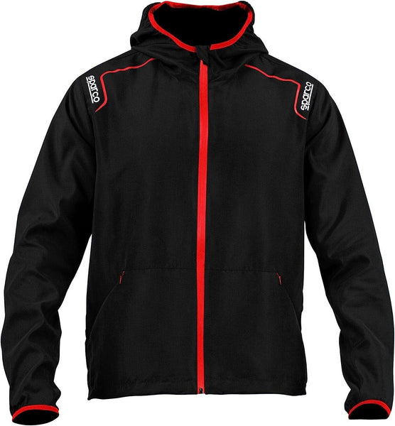 Sparco Motorsport Unisex Mens Womens New Wind Stopper Jacket Black Size Xxl